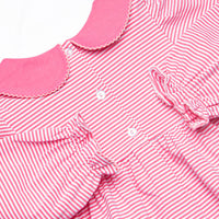 Perk Up Petals Smocked Diaper Set, Pink