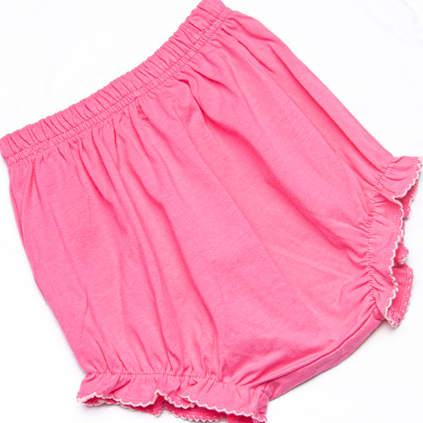 Perk Up Petals Smocked Diaper Set, Pink