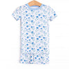 Mae Magnolia Bamboo Pajama Short Set, Blue