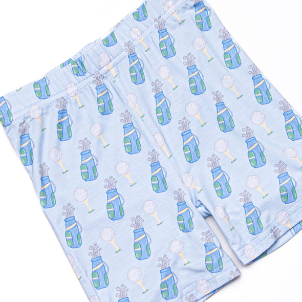 Bogey Blues Bamboo Pajama Short Set, Blue