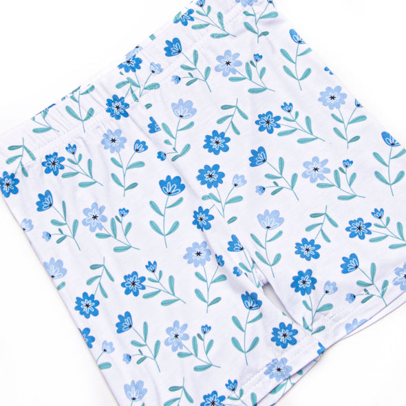 Mae Magnolia Bamboo Pajama Short Set, Blue