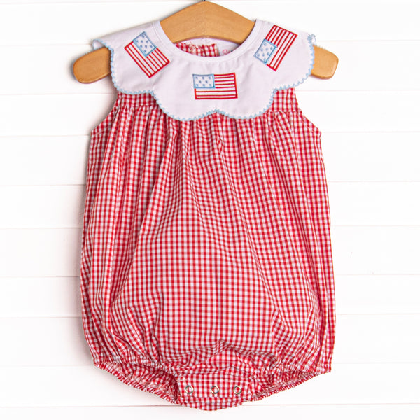 Grand Old Flag Embroidered Bubble, Red