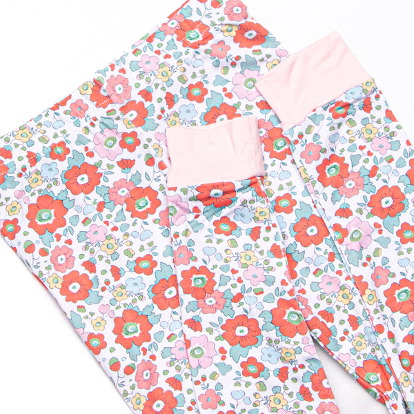 Petal to the Metal Bamboo Pajama Short Sleeve Set, Pink