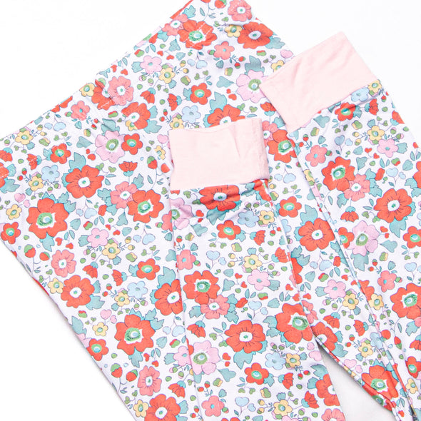 Petal to the Metal Bamboo Pajama Short Sleeve Set, Pink
