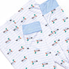Seasonal Swim Bamboo Pajama Short Sleeve Set, Blue