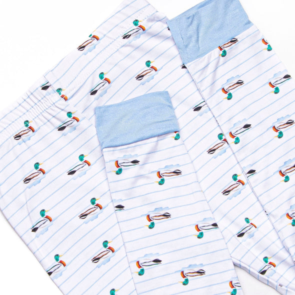 Seasonal Swim Bamboo Pajama Short Sleeve Set, Blue