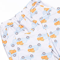 Pumpkin Pickup Pant Set, Blue