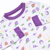 Down Field Dreamer Bamboo Pajama Set, Purple