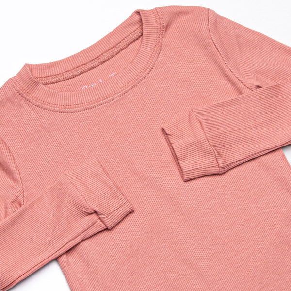 Dusty Rose Bamboo Pajama Set, Pink