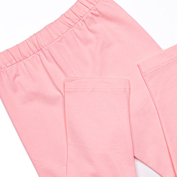 Fun at the Farm Smocked Legging Set, Pink Check
