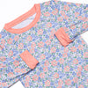 Drenched in Dahlias Bamboo Pajama Set, Orange