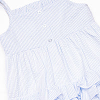 Wag and Wave Smocked Bubble, Blue