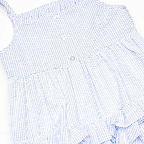 Wag and Wave Smocked Bubble, Blue
