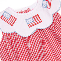 Grand Old Flag Embroidered Bubble, Red