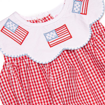 Grand Old Flag Embroidered Bubble, Red