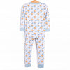 Pumpkin Pickup Bamboo Pajama Set, Blue