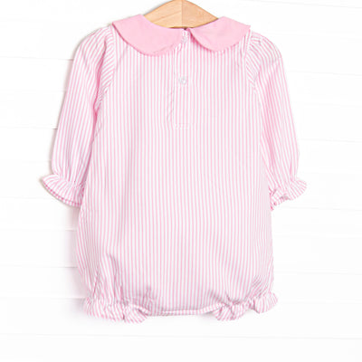 Gingham on the Green Applique Bubble, Pink