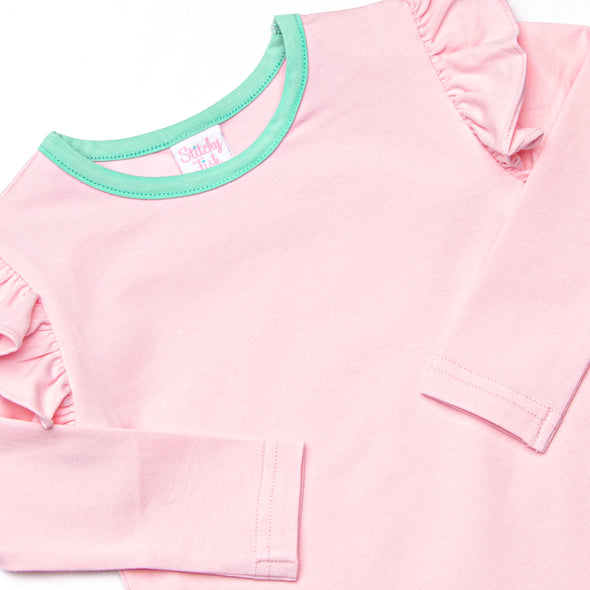 Tara Tennis Skirt Set, Pink and Green