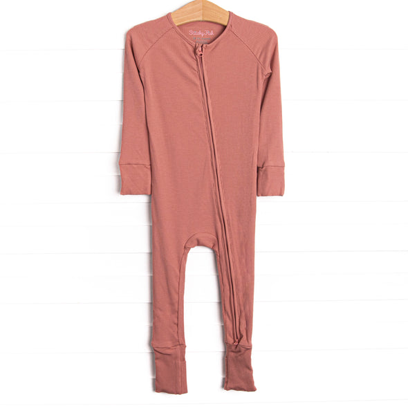 Dusty Rose Bamboo Zippy Pajama, Pink