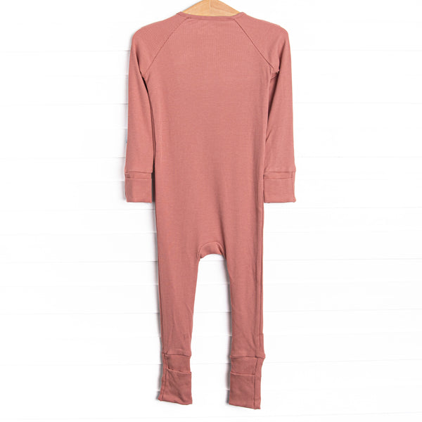 Dusty Rose Bamboo Zippy Pajama, Pink