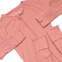 Dusty Rose Bamboo Zippy Pajama, Pink