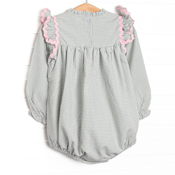 Schoolyard Sage Flutter Sleeve Bubble, Green