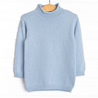 Rolled Neck Sweater, Blue