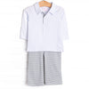 Levi Pant Set, Sage Stripe
