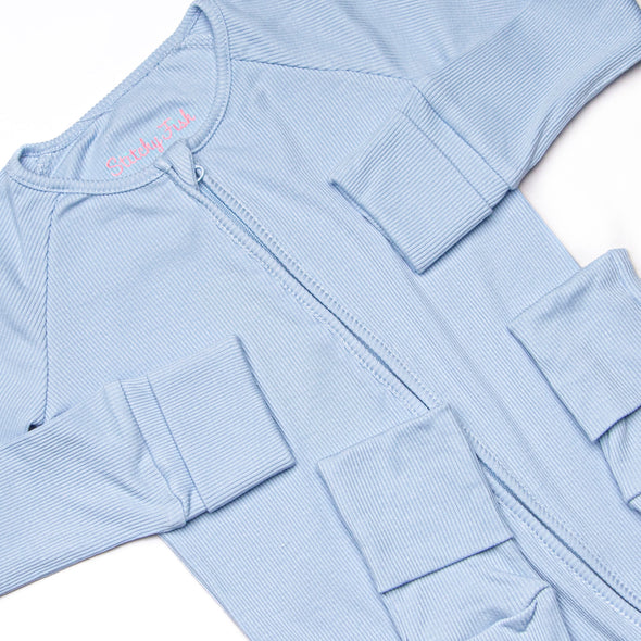 Blue Sky Bamboo Zippy Pajama, Blue