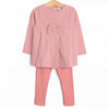 Pinky Promise Plaid Legging Set, Pink