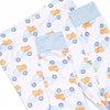 Pumpkin Pickup Bamboo Pajama Set, Blue