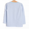 Corner Kick Cutie Applique Top, Blue Stripe