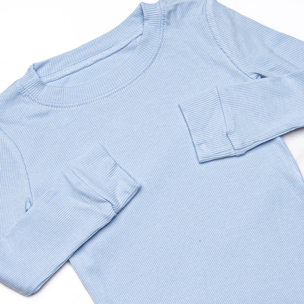 Blue Sky Bamboo Pajama Set, Blue