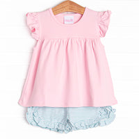 Caitlyn Pima Short Set, Pink
