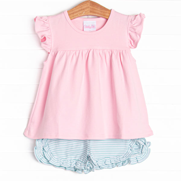 Caitlyn Pima Short Set, Pink