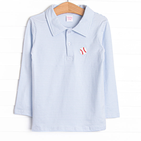 Game Time Embroidered Pullover, Blue