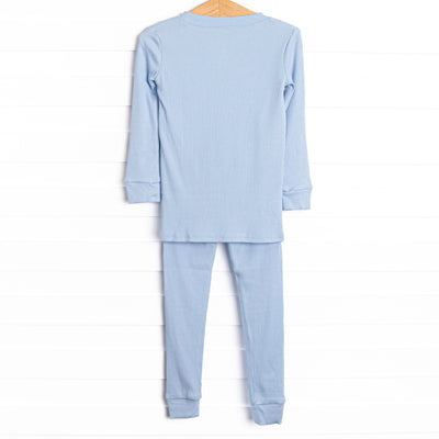 Blue Sky Bamboo Pajama Set, Blue