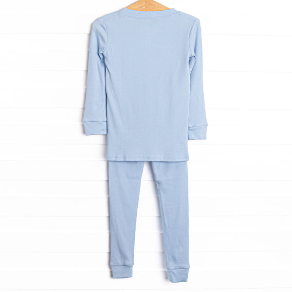 Blue Sky Bamboo Pajama Set, Blue