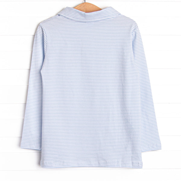 Game Time Embroidered Pullover, Blue