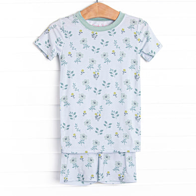 Right Place and Thyme Bamboo Pajama Short Set, Green