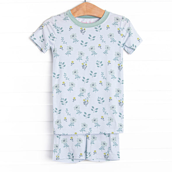 Right Place and Thyme Bamboo Pajama Short Set, Green