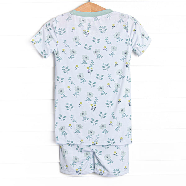 Right Place and Thyme Bamboo Pajama Short Set, Green