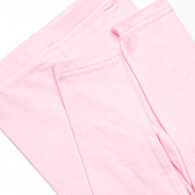 Golfing Gal Applique Ruffle Neck Legging Set, Pink