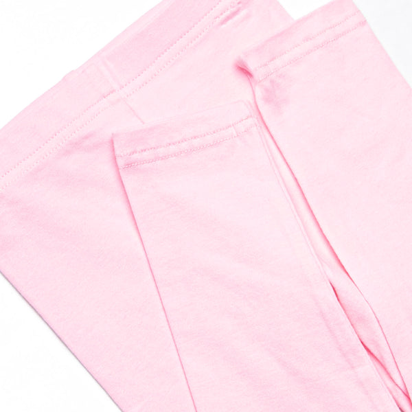 Golfing Gal Applique Ruffle Neck Legging Set, Pink