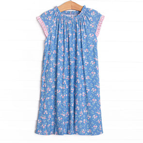 Grace Garden Bamboo Night Gown, Blue