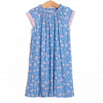 Grace Garden Bamboo Night Gown, Blue