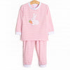 Funny Bunny Applique Soft Set, Pink Stripe