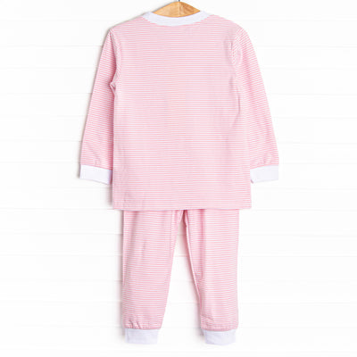 Funny Bunny Applique Soft Set, Pink Stripe