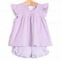 Caitlyn Pima Short Set, Purple