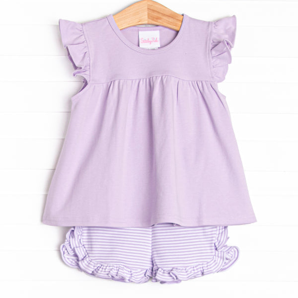 Caitlyn Pima Short Set, Purple